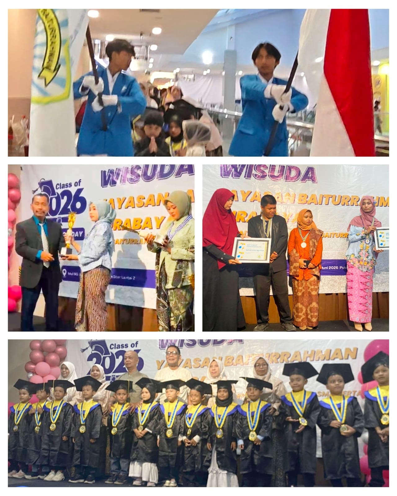 Meriah dan Penuh Haru, Wisuda Yayasan Baiturrahman Surabaya Satukan TK, SMP, dan SMA dalam Satu Panggung Prestasi